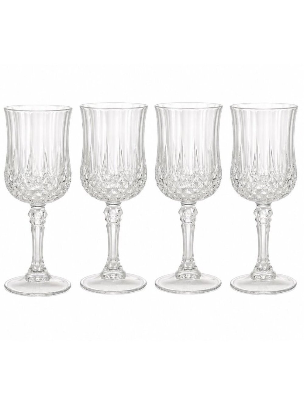 Cristal D Arques Longchamp Cordial Glasses Set of 4 French Crystal